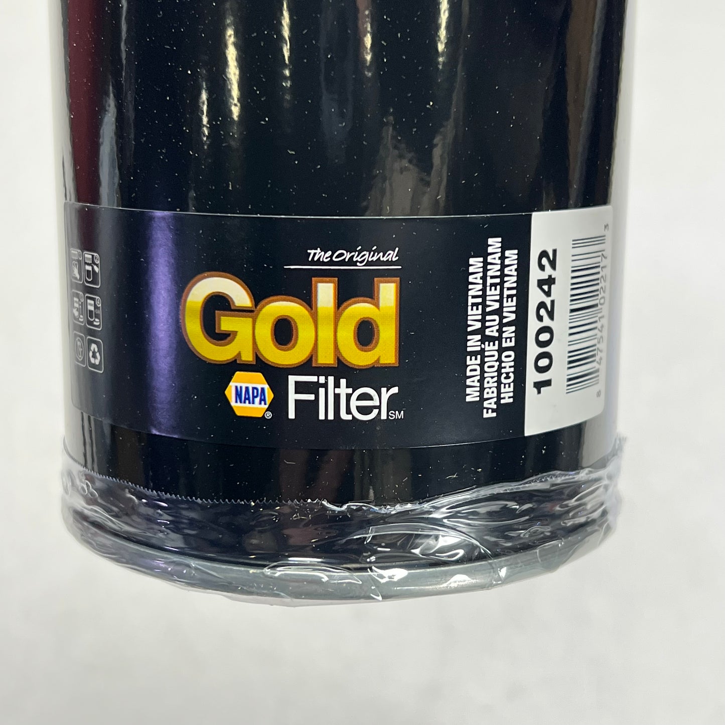 NAPA Gold Filter Spin on Oil Filter W/ Gasket  1 in - 16 Thread 100242