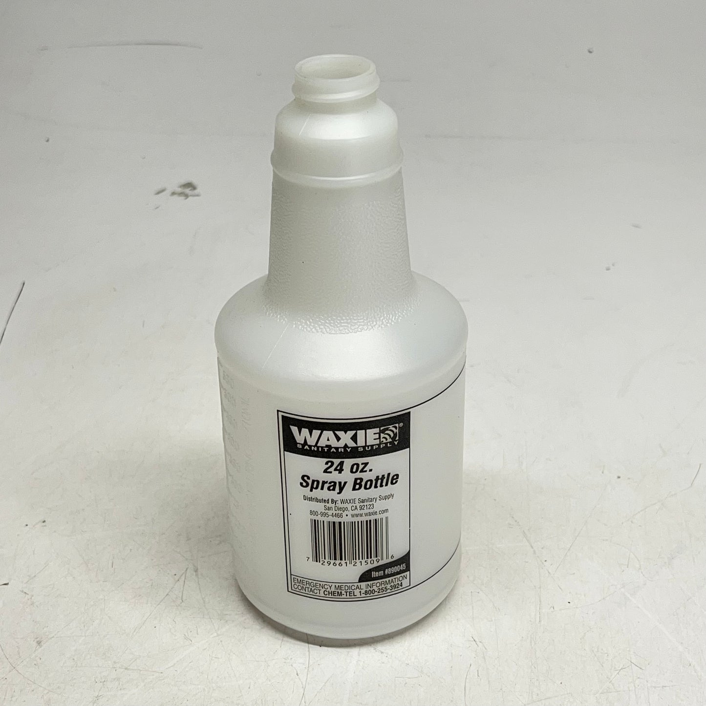ZA@ WAXIE (96 PACK) Plastic Spray Bottle (NO NOZZEL LIDS, BOTTLES ONLY) 24 Oz Clear| 890045-SS001