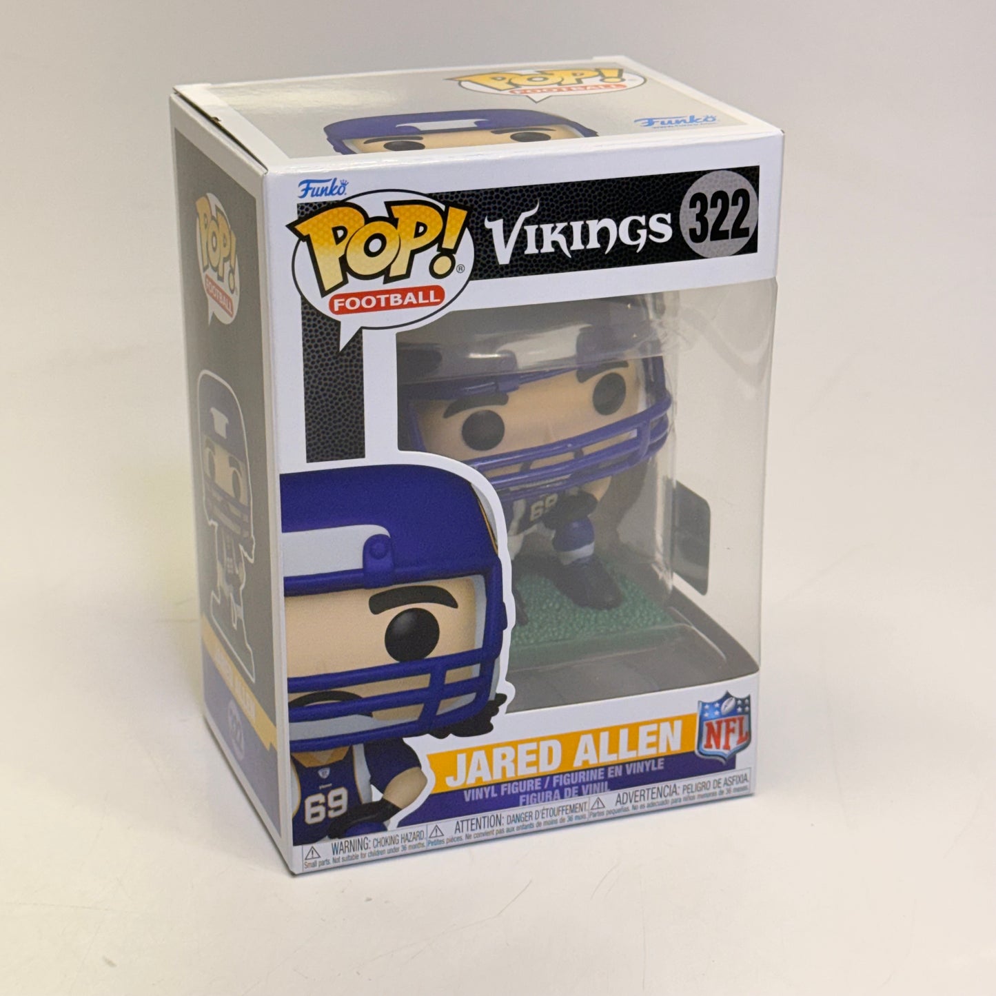 FUNKO POP Jared Allen Vinyl Figure Vikings Ages 3+ 322