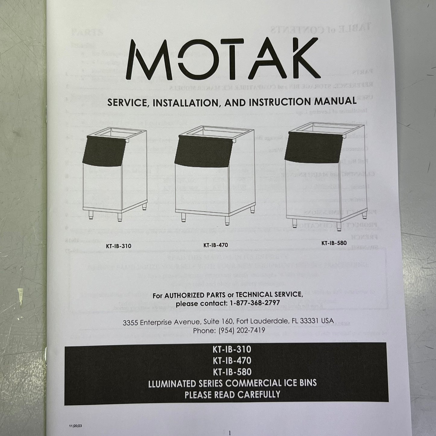 MOTAK Ice Storage Bin KT-IB-310
