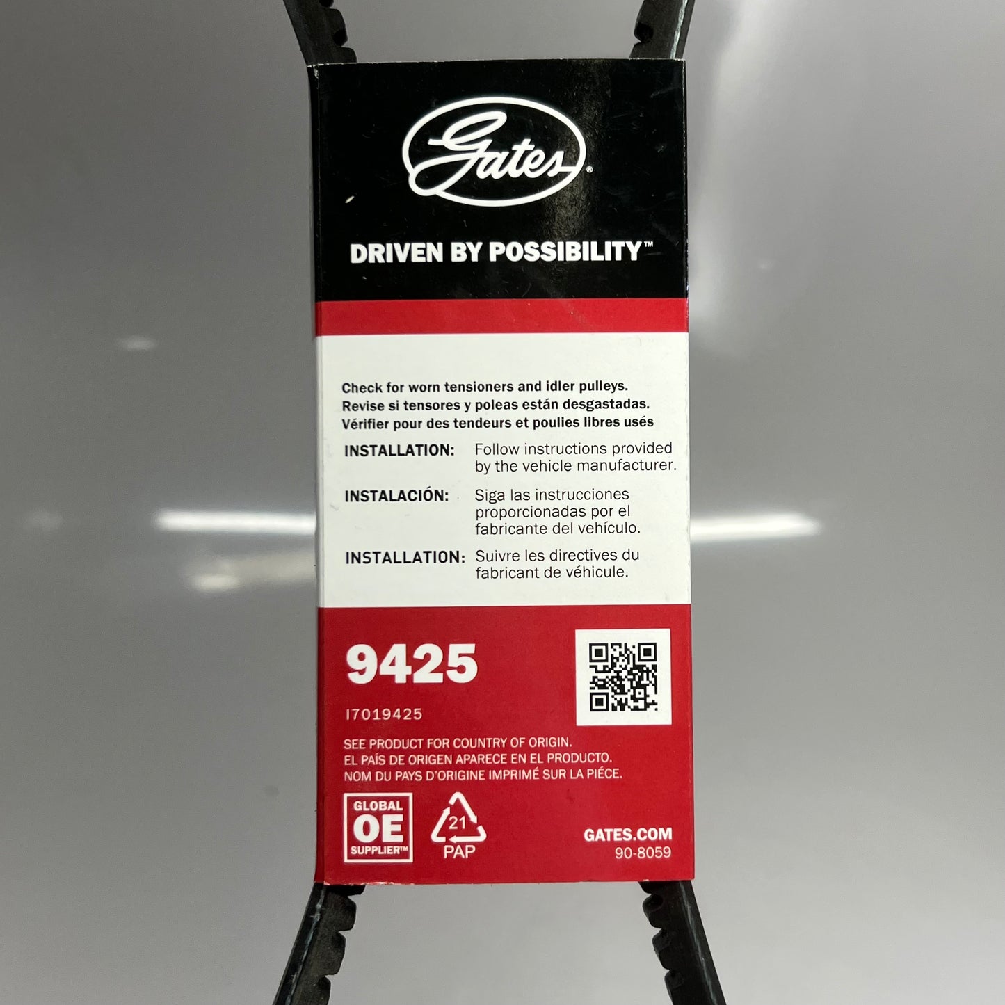 GATES XL Drive Belts Sz 1/2" x 42-7/8" 9425