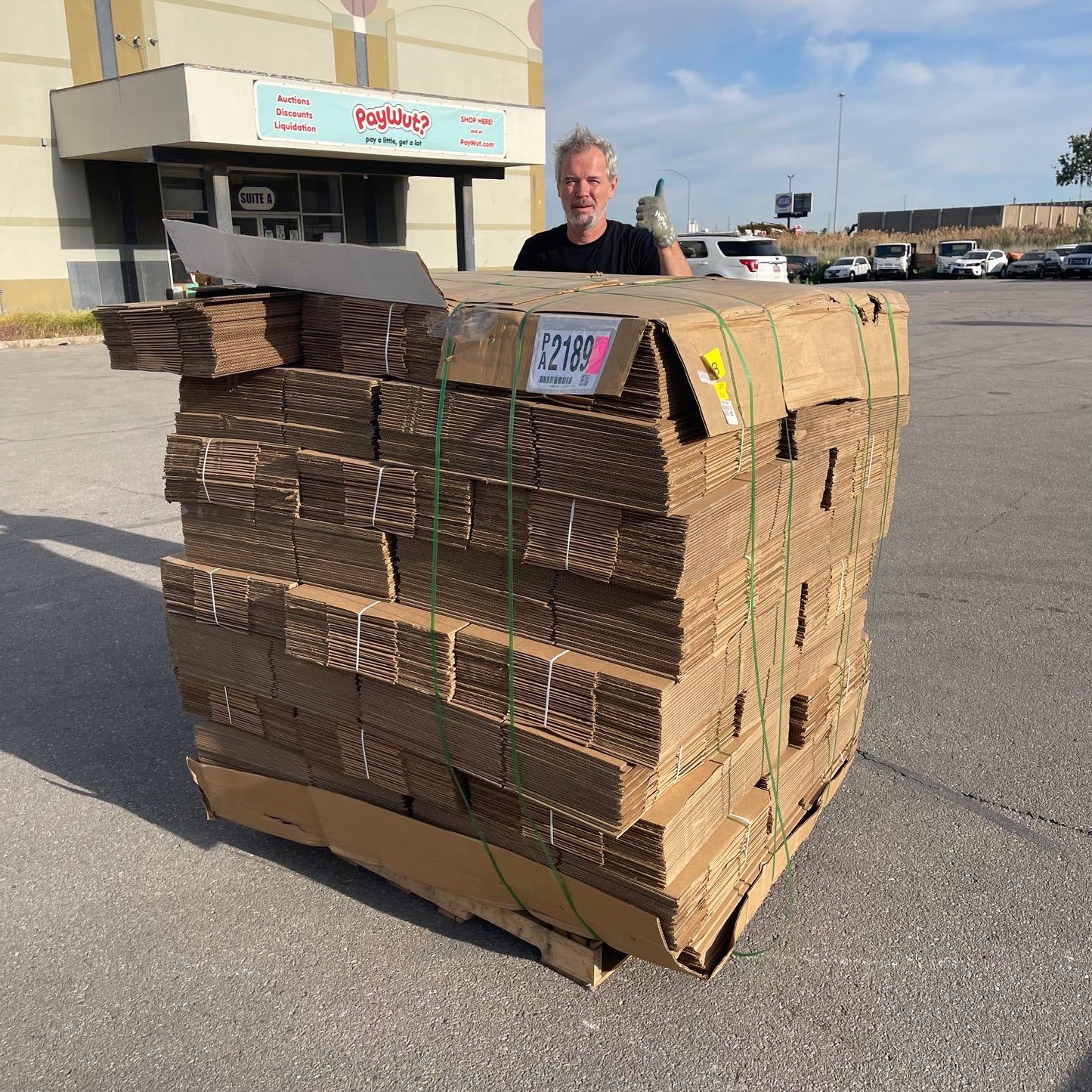 ZA@ Pallet of MIXED (1,125 Pack) Boxes 15”x11”x7-1/2”, 25 boxes per bundle (AS-IS) E