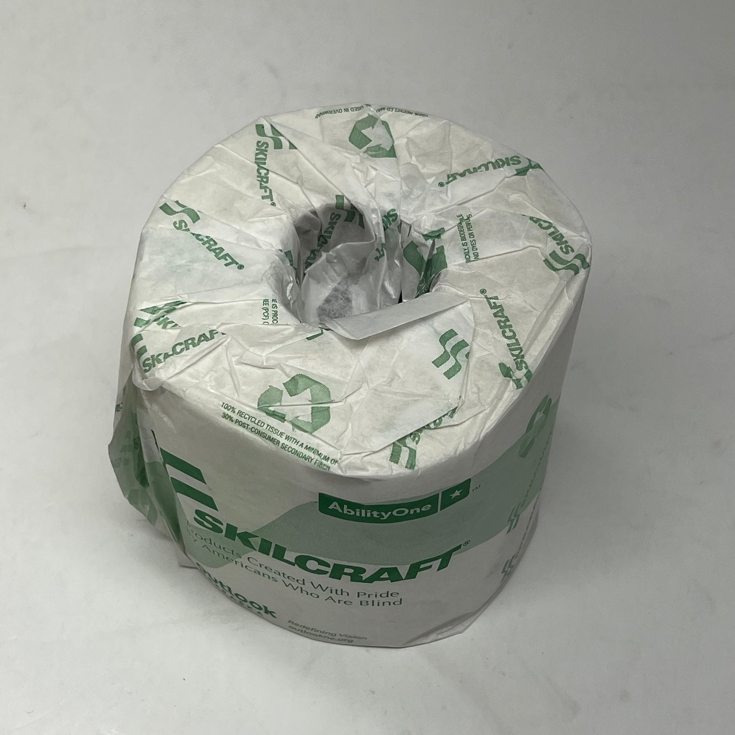 ZA@ SKILLCRAFT (96 ROLLS) Toilet Paper 2 Ply Individually Wrapped  550 Sheets Per Roll White