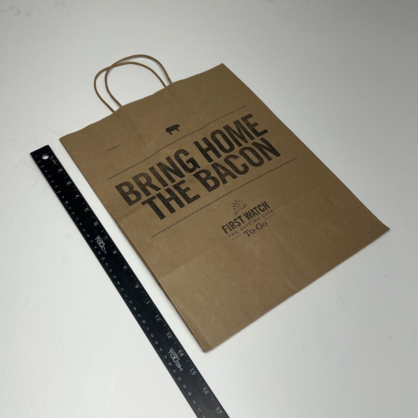 ZA@ FIRST WATCH (250 PACK) The Daytime Cafe To-go Paper Bags 15"x12" Brown