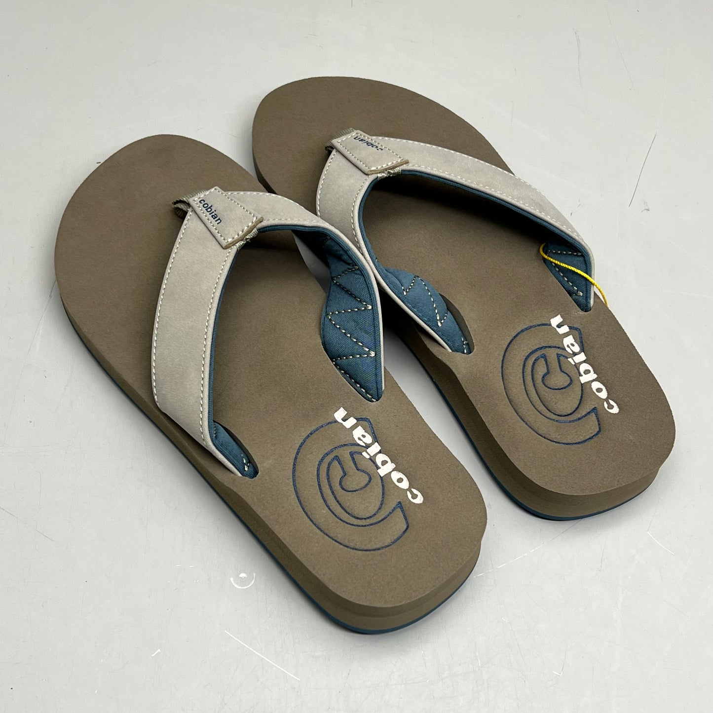 COBIAN Synthetic Strap Floater Sandals Men's Sz 12, EU 45 Taupe FLT18-240-12