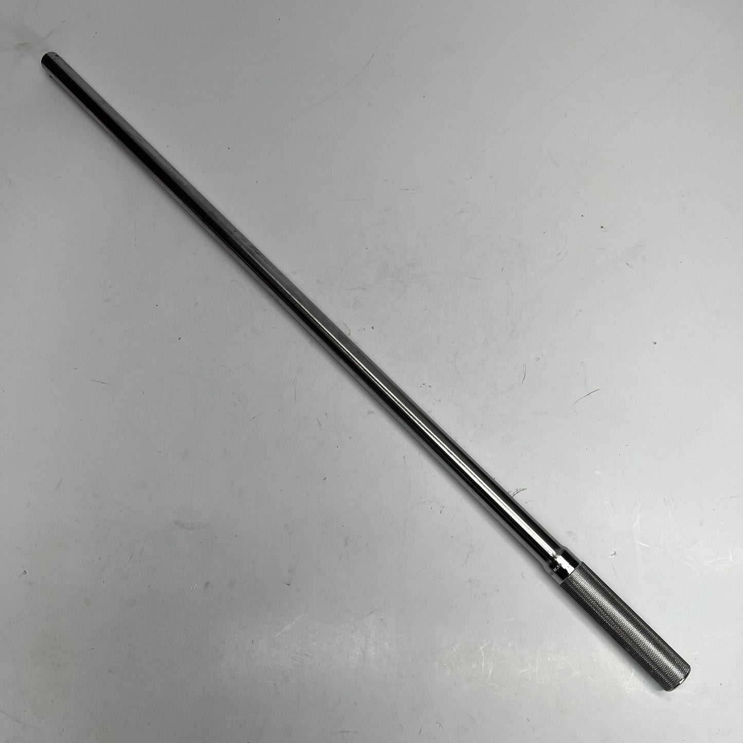 SNAP ON Handle W/ Locking Button Knurled 36" - 15/16 End Chrome L872RM (As-Is)