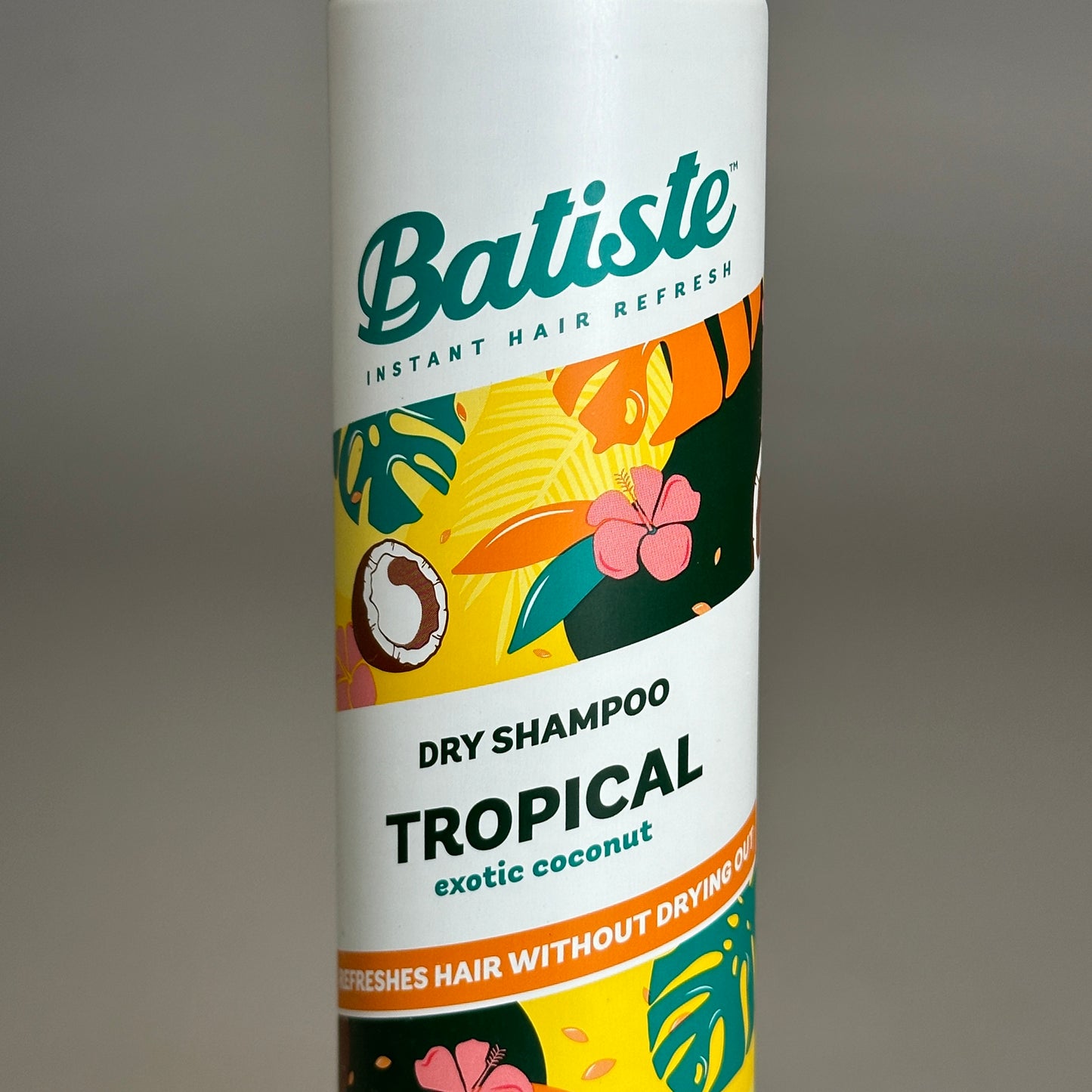 BATISTE Dry Shampoo TROPICAL Exotic Coconut Instant Hair Refresh 4.23 OZ.