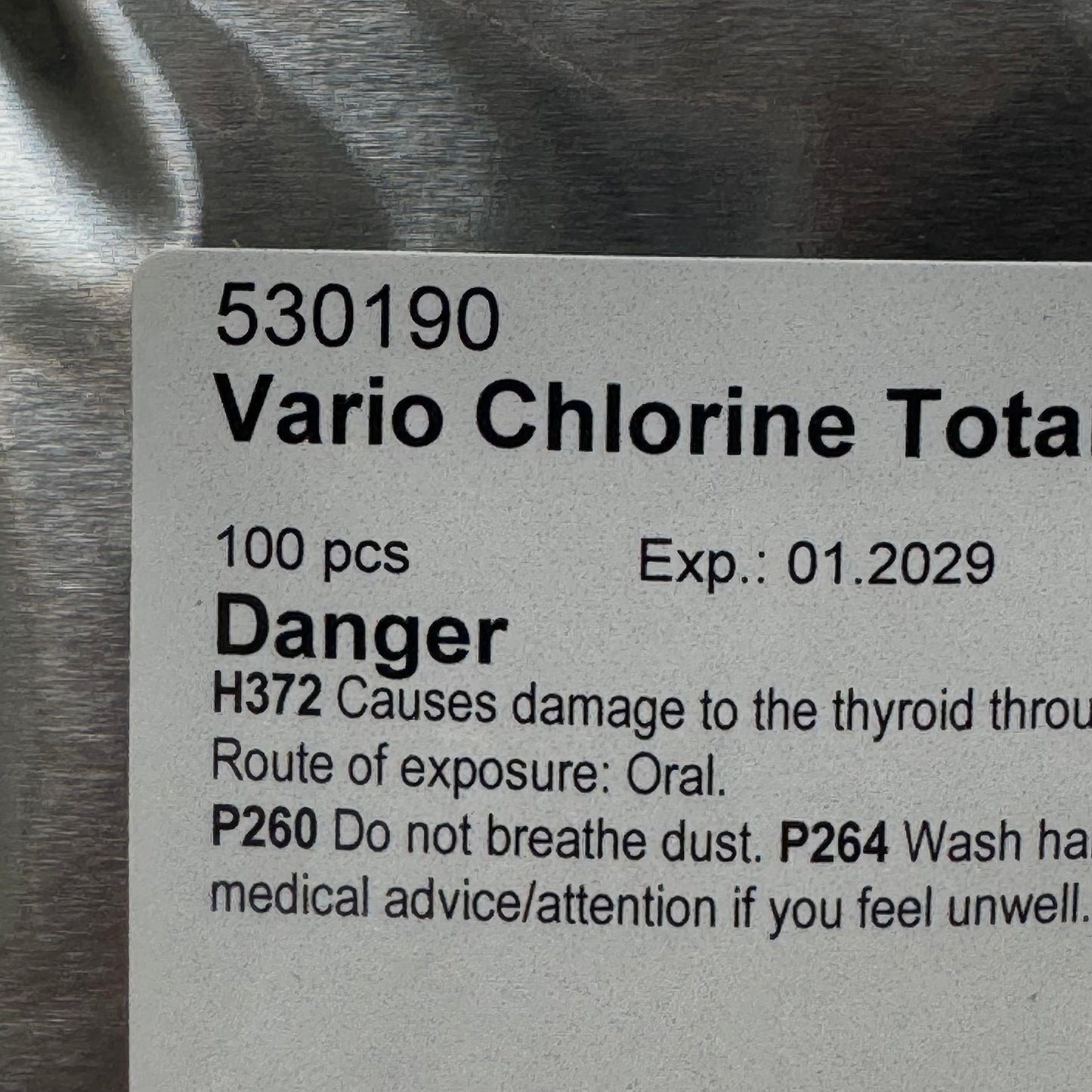 LOVIBOND (1000 PACK) Tintometer Vario Chlorine Total DPD F10 mL Powder Pack 530193