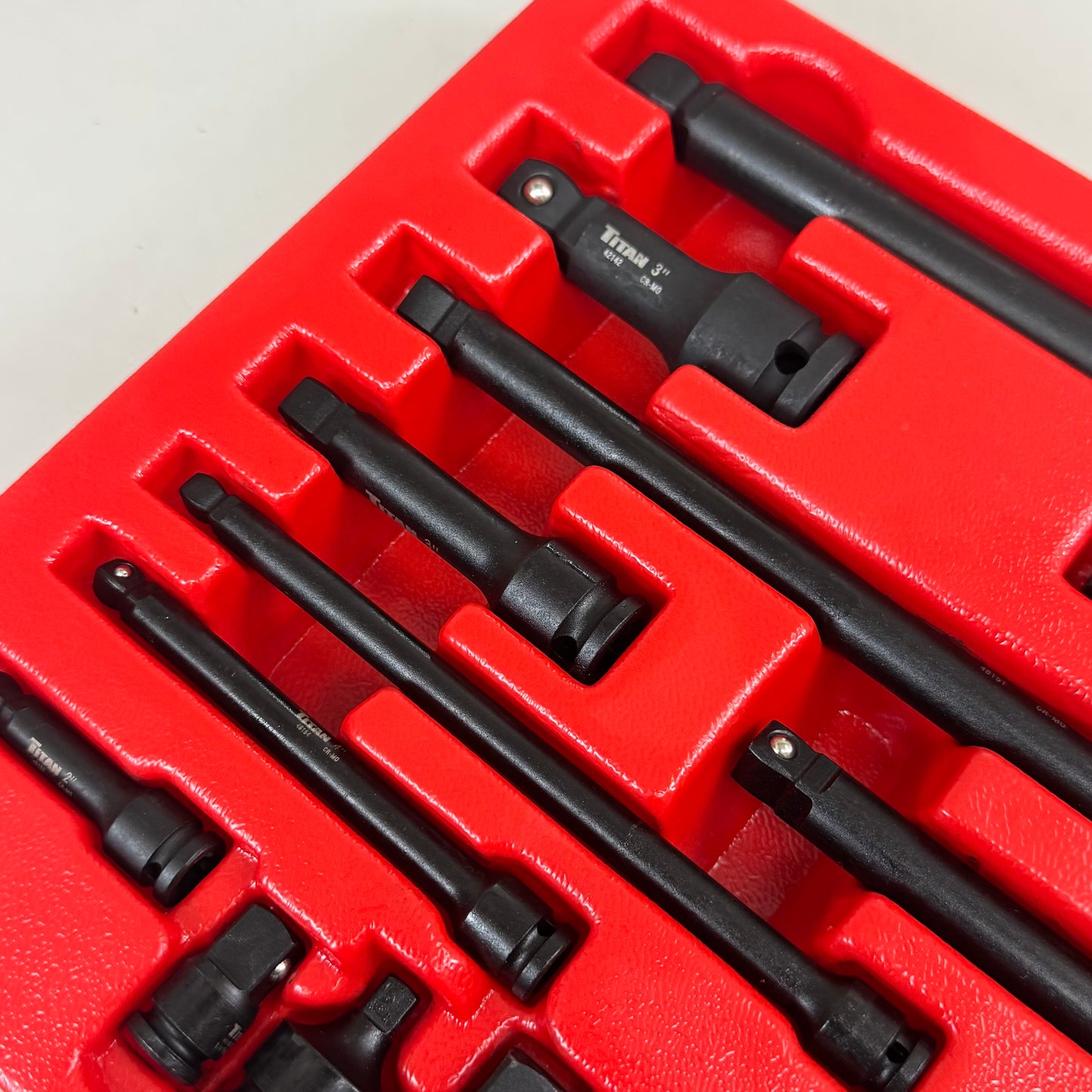 TITAN (17 Piece) Impact Socket Accessory Set Black 81483