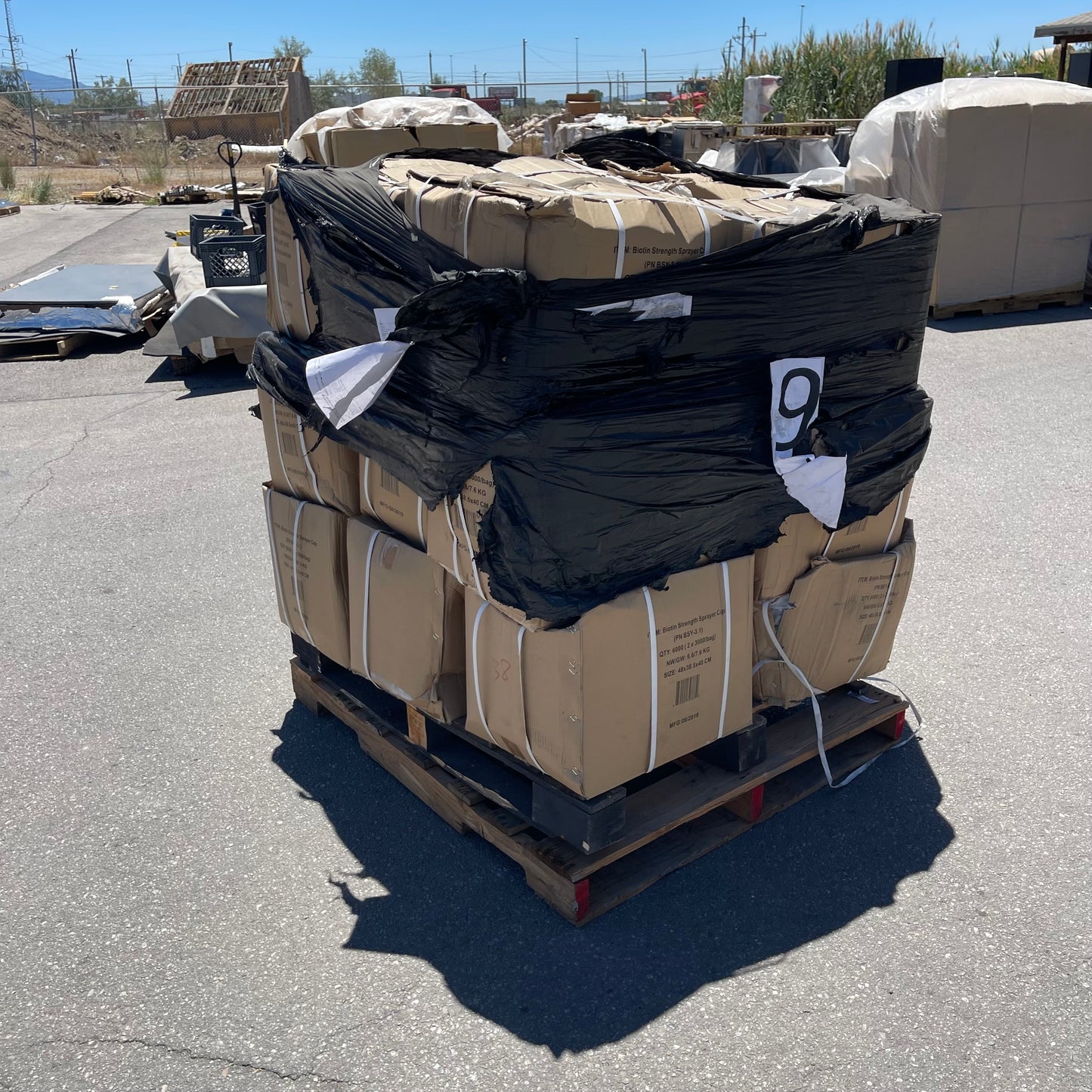 ZA@ Pallet of BIOTIN Strength Sprayer Cap Clear 48x38.5x40 CM BSY-3.1 (New)(A)