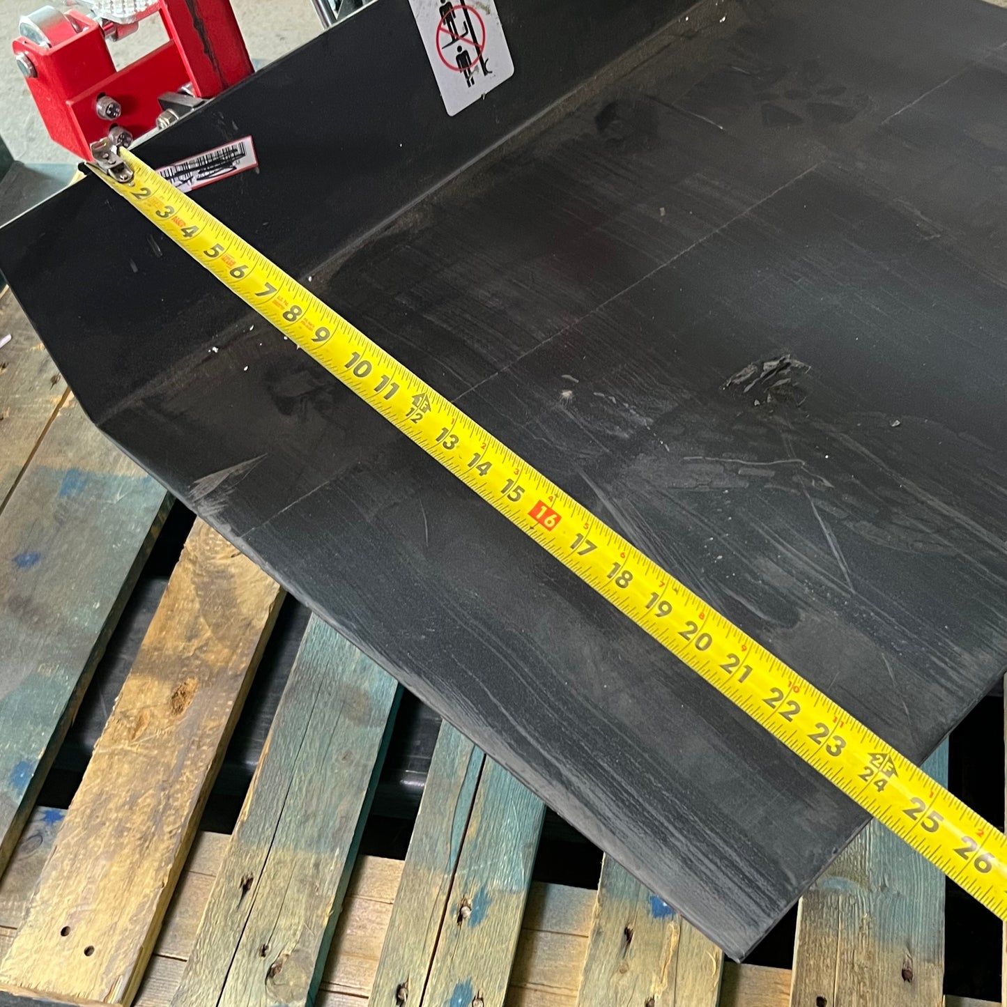 DAYTON Hydraulic Platform Lifter 750 lb Load Capacity, Red 2MPU6