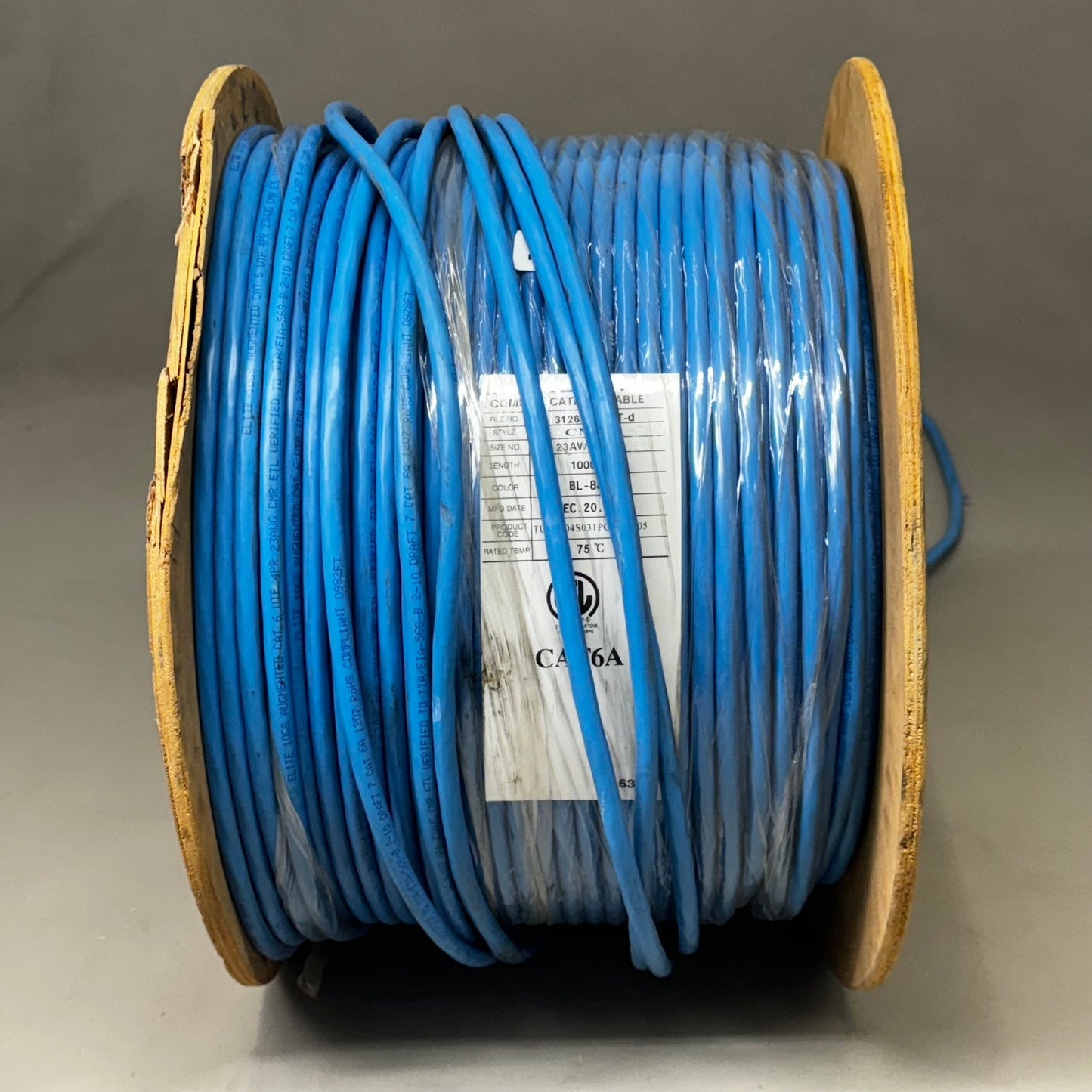 SCP Communications Cable CATa CMR BL-88 75 Degrees Rated Temp TUR2304S031PG2300305