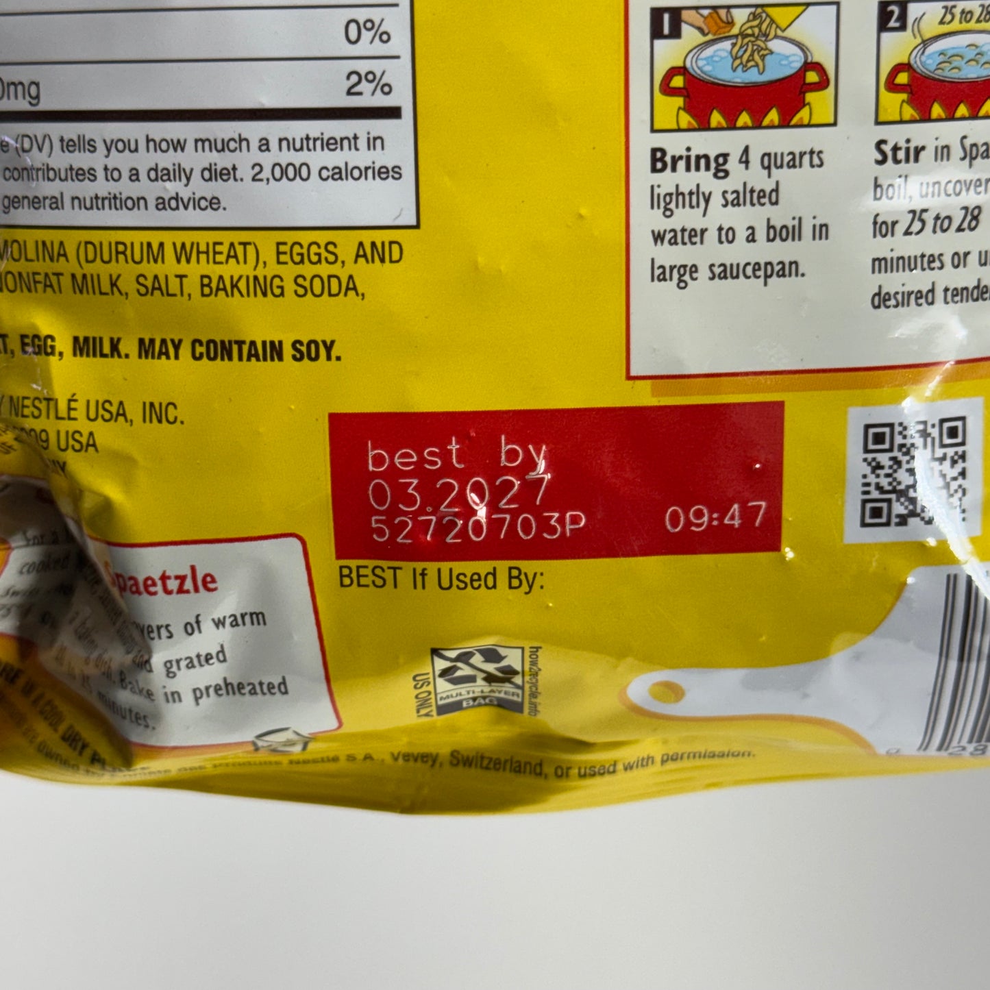 MAGGI (4 PACK) Spaetzle Authentic German Dumplings 10.5 oz. BB 03/27