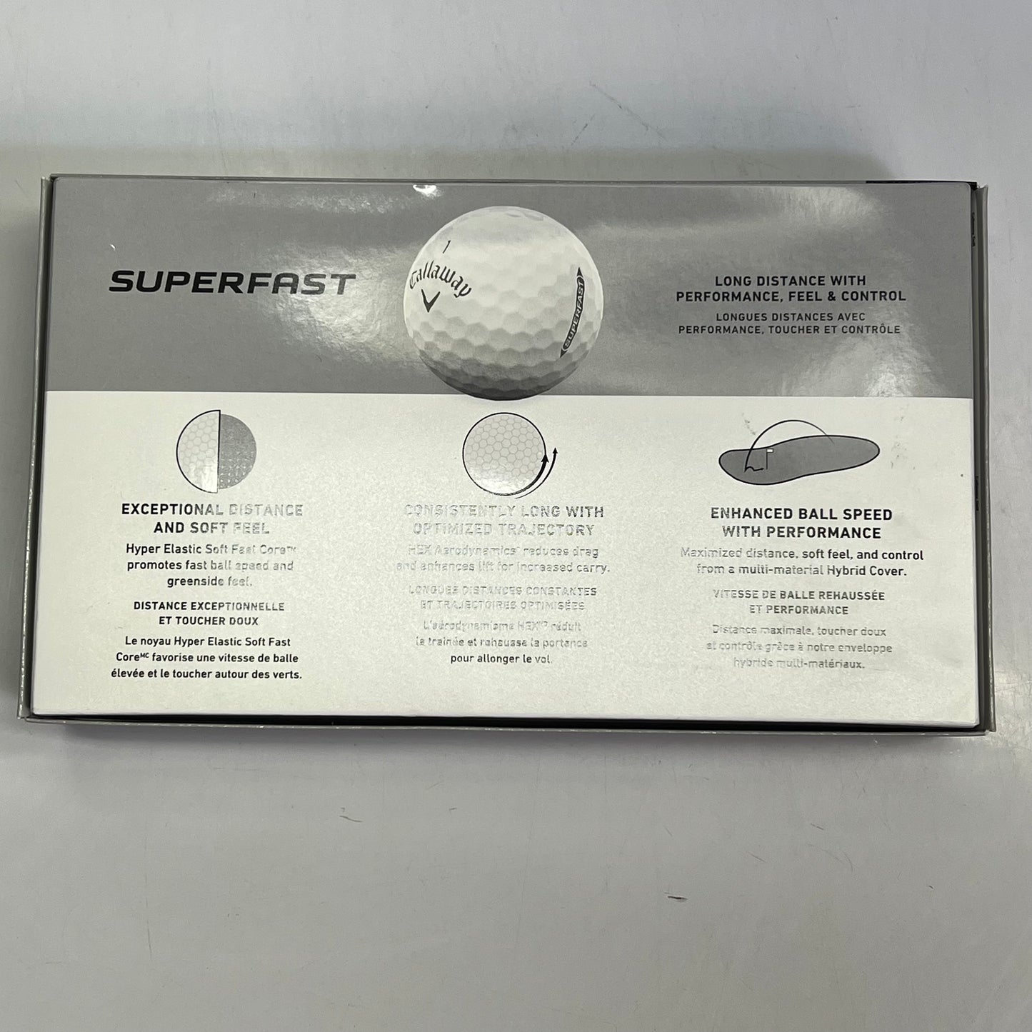 CALLAWAY (SET OF 15) Super Fast High Speed Core HEX Aerodynamic Standard White