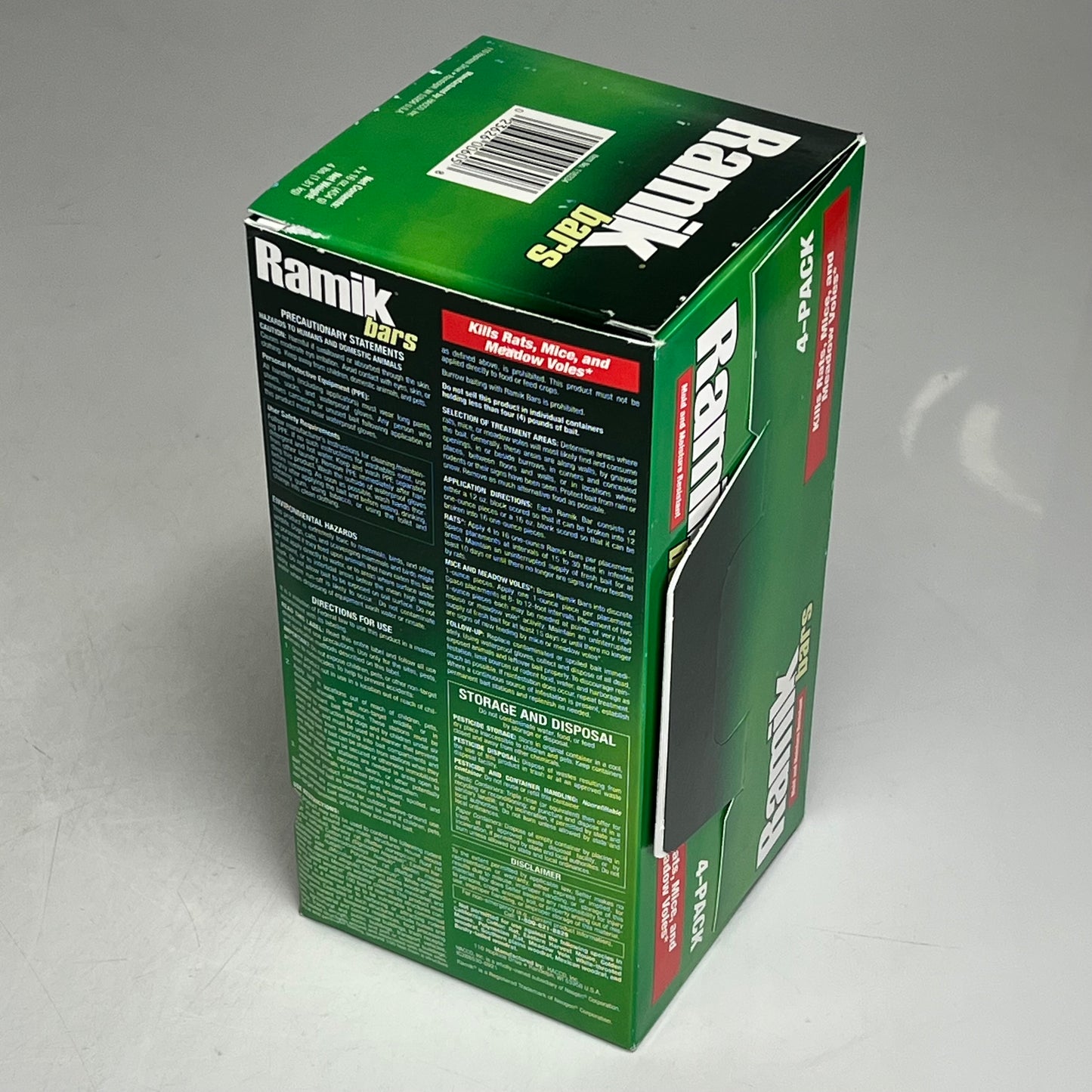 ZA@ NEOGEN All Weather Ramik Bars Fish Flavored for Rats  4lbs  Light Brown 116334