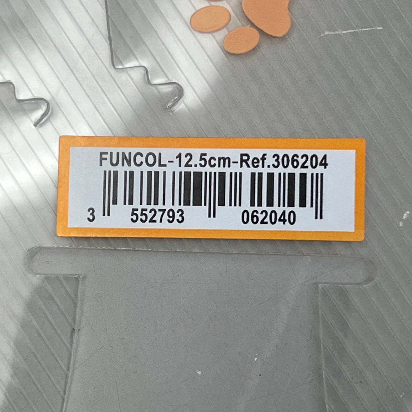 GENIA (12 PACK) Transparent Elizabethan Collar Quick Fasten 12.5cm Orange 306204