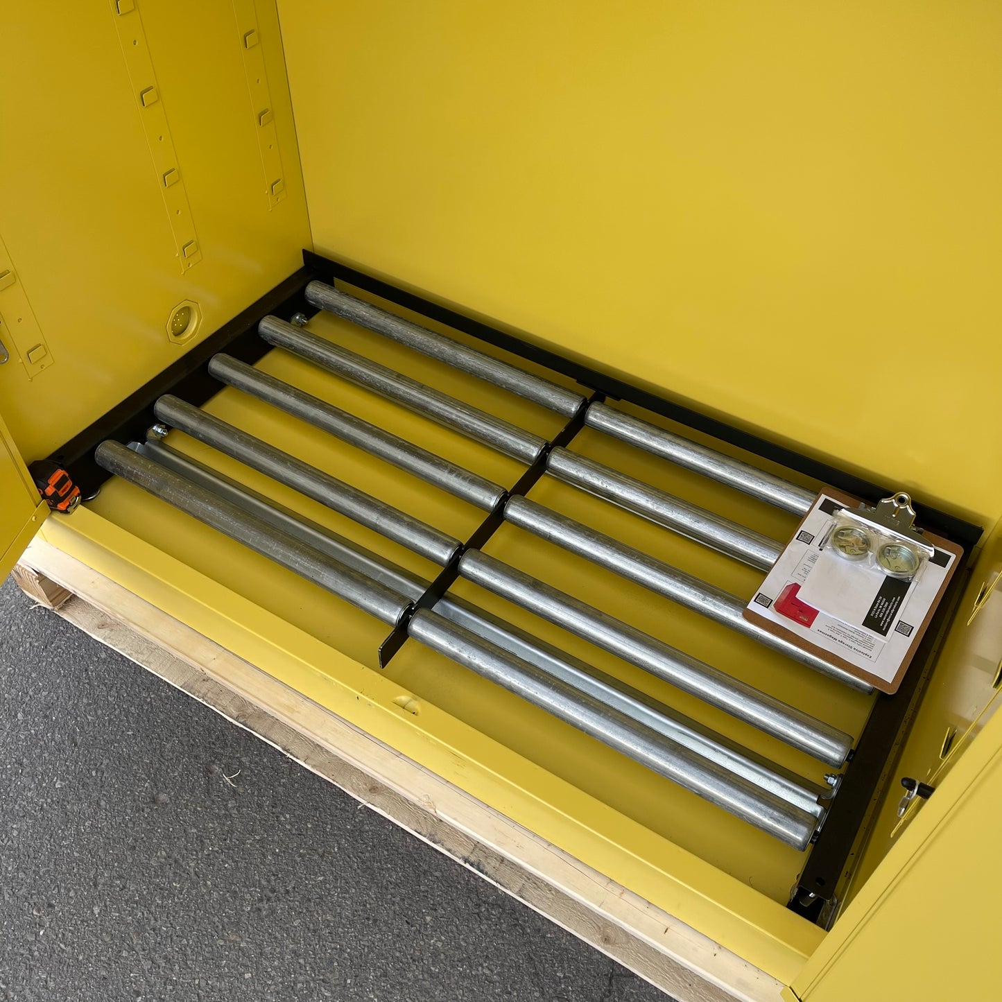 SECURALL Hazardous Waste Storage Cabinet 120 Gal Capacity 66"x56"x31" W1080