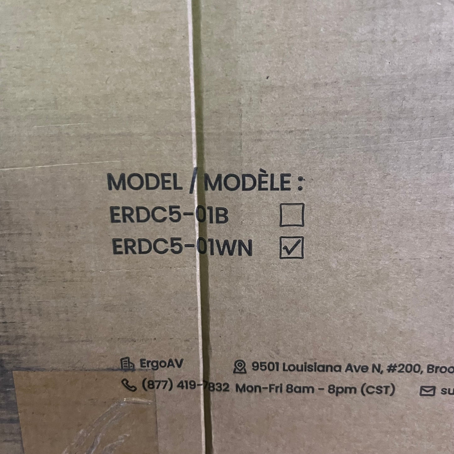 ZA@ ERGOAV Cabinets of Electric Standing Desk ERDC5-01WN (New Other, Minor Damage)