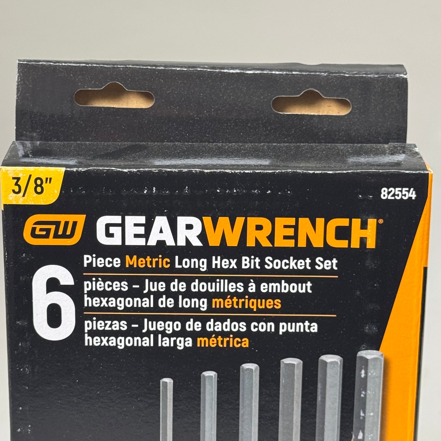 GEARWRENCH (New) (6-Piece) 3/8 in. Drive Metric Long Length Hex Bit Socket Set