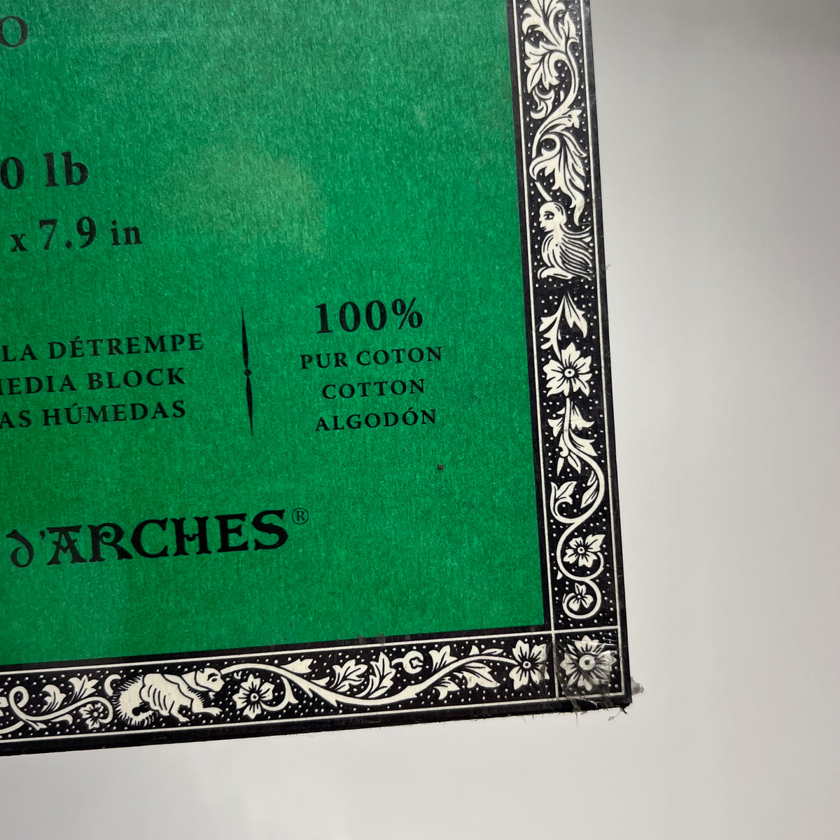 ZA@ ARCHES (2 PACK, 20 SHEETS EACH) Watercolor Paper Cold Press 22" x 30" 90 lb Natural White (As-Is)