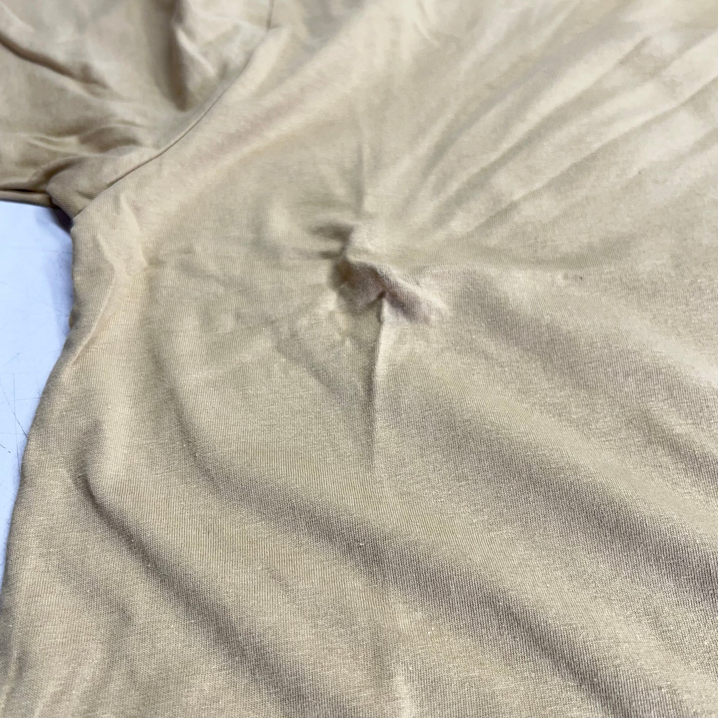 ZA@ THE NORTH FACE Evolution Box NSE Regular Short Sleeve Men's Sz S Khaki Stone (As-Is - Snag/Slightly Dirty See Images)