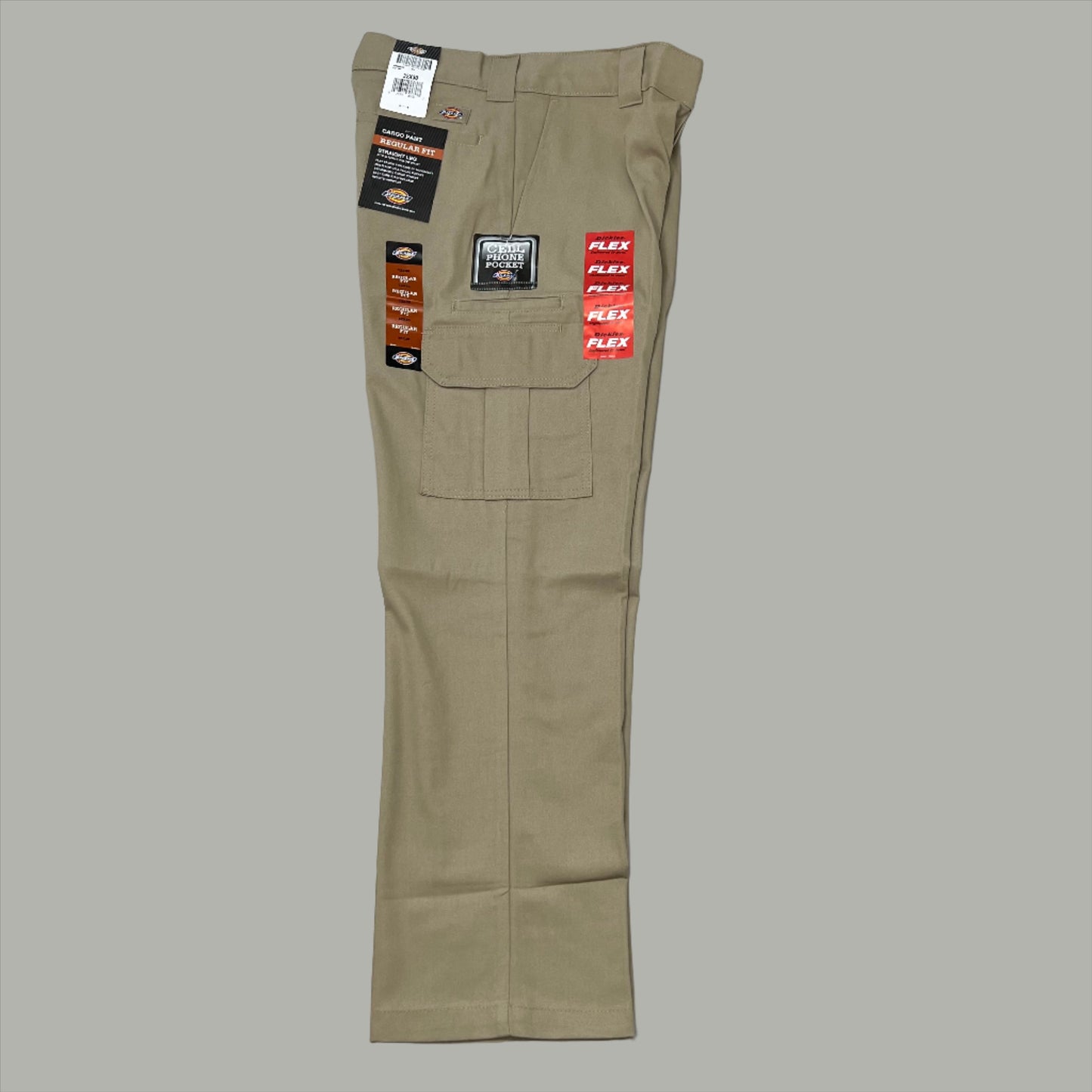 DICKIES Flex Regular Fit Cargo Straight Leg Pant Men's 32X30 Desert Sand WP595DS