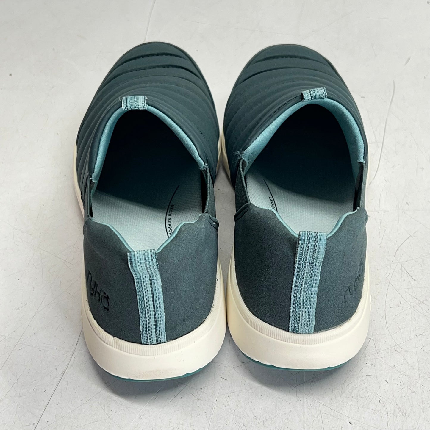 RYKA Quilted Slip-on Pursuit Sneaker Arch Support  Women's Sz 11W Dark Sea Green