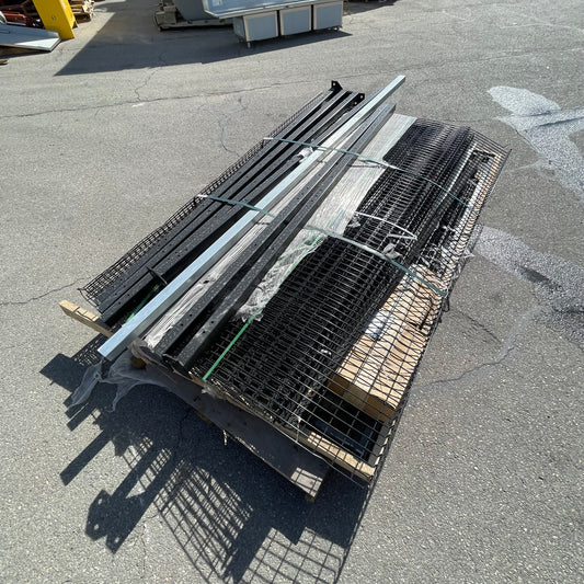 ROBOGUARD Steel Wire Mesh Fence Panels and Posts Jet Black RAL9005 (Good)