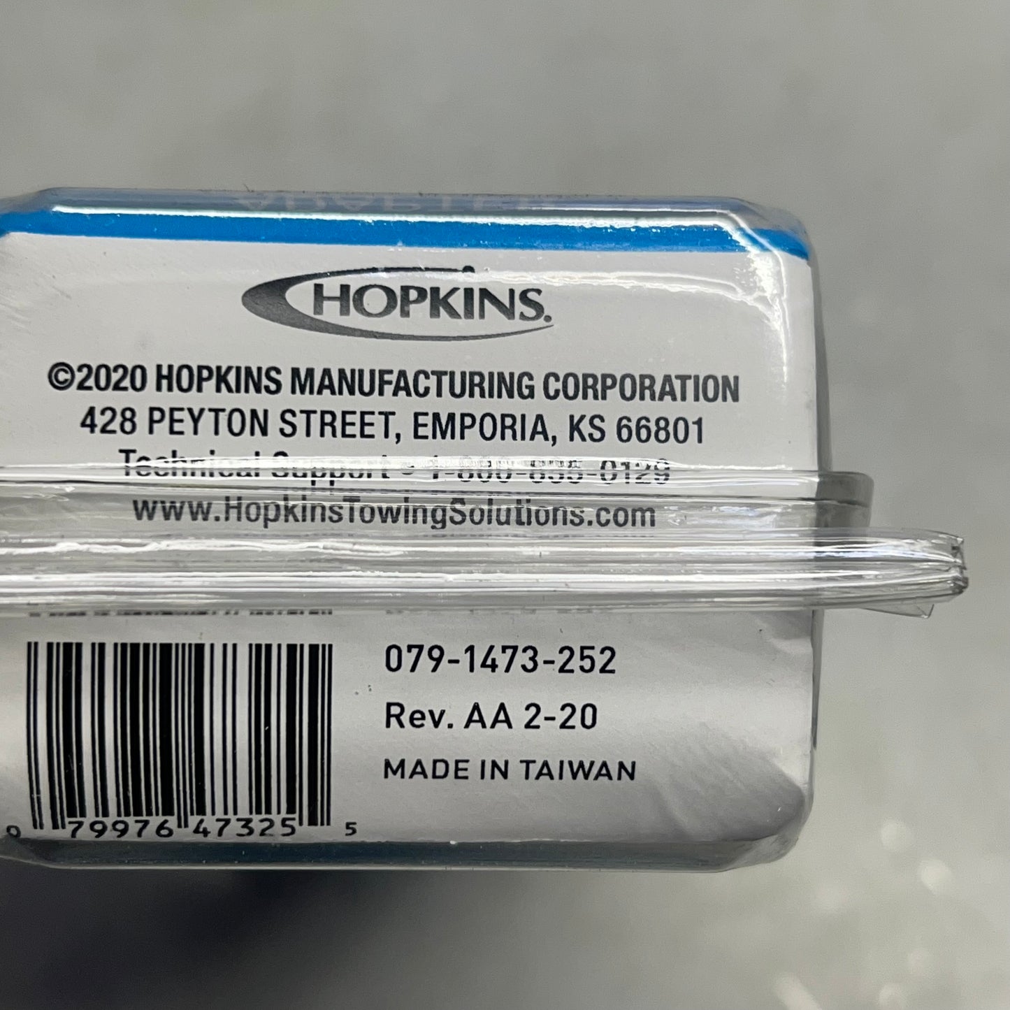 HOPKINS LED Test 6 Round To 4 Flat Adapter Integrated LED Lights Black 47325