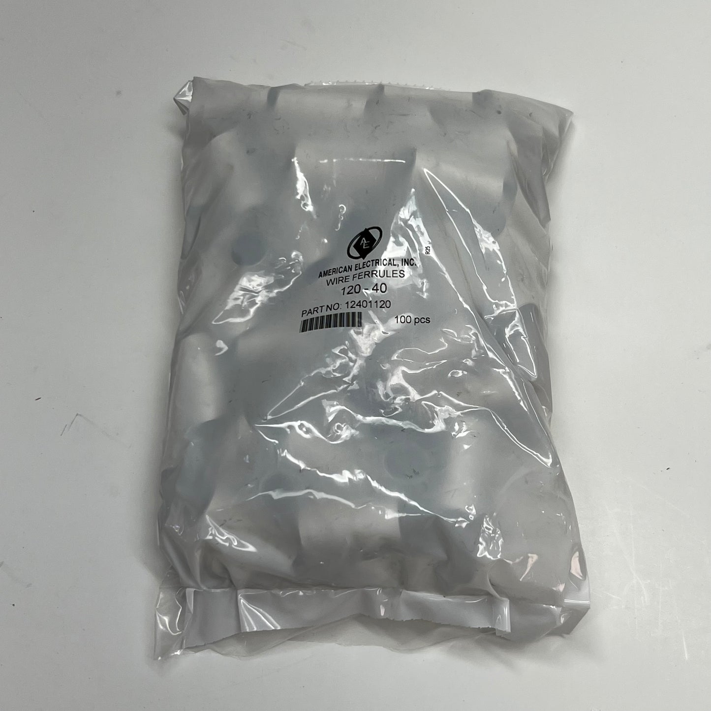 AMERICAN ELECTRICAL (100 PACK) Wire Ferrules 120-40 1.5"L - 12401120