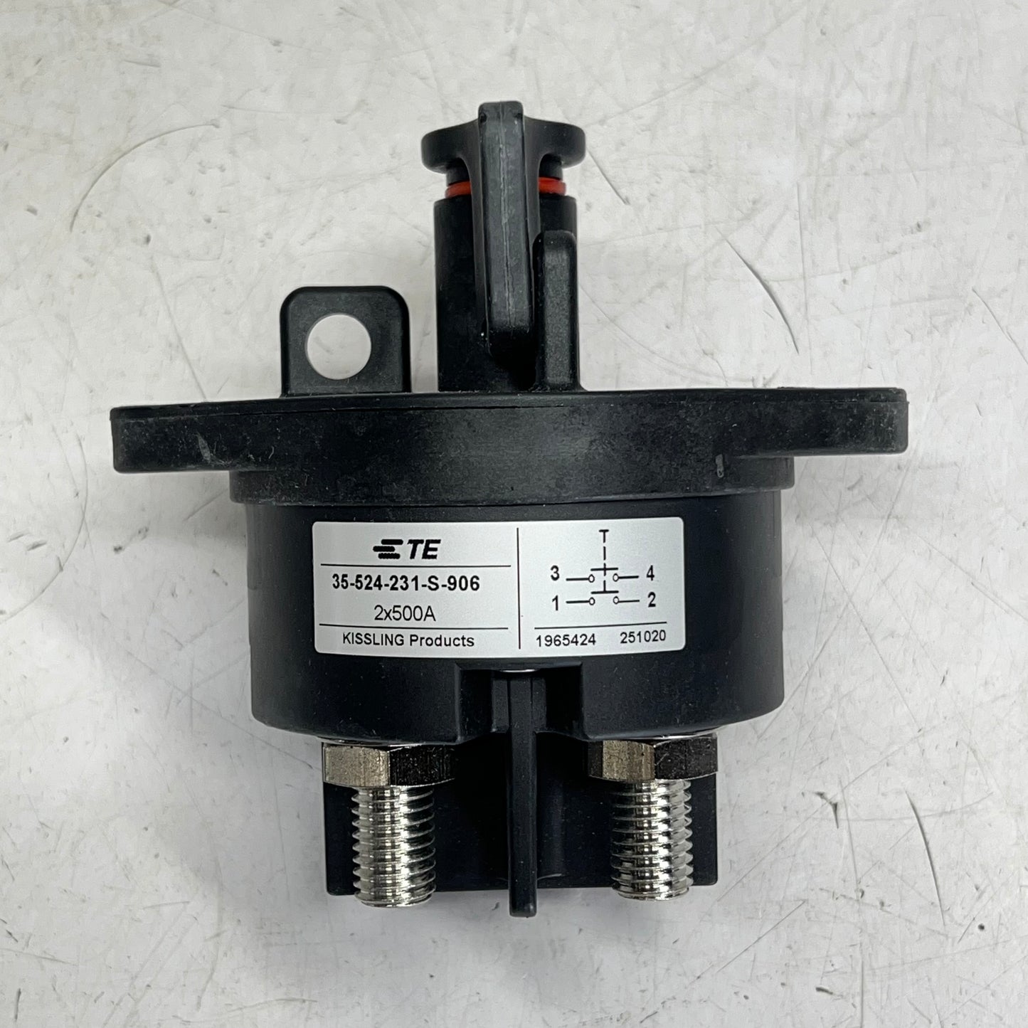 TE CONNECTIVITY Battery Disconnect Switch 500 A Black K1159655 35-524-231-S-906