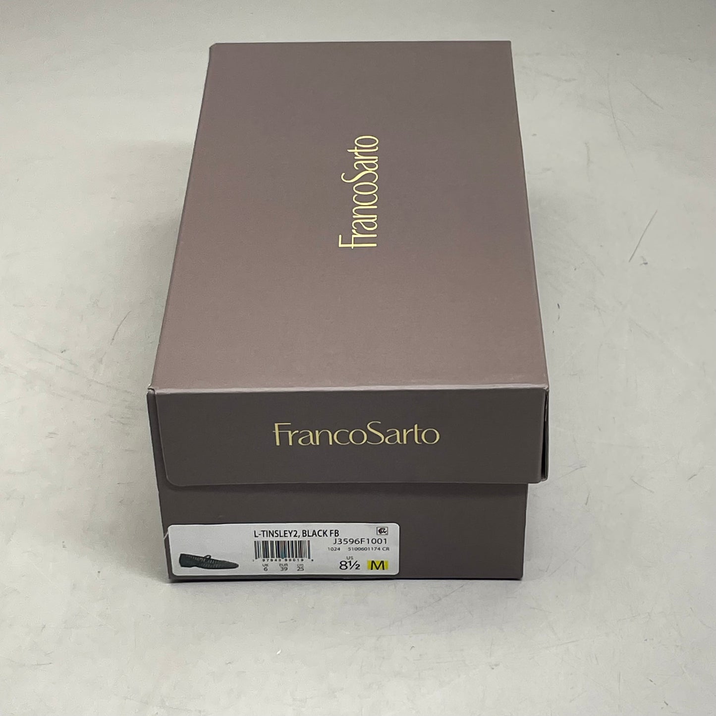 FRANCO SARTO L-Tinsley Mary Jane Women's Flat SZ M 8.5 Black