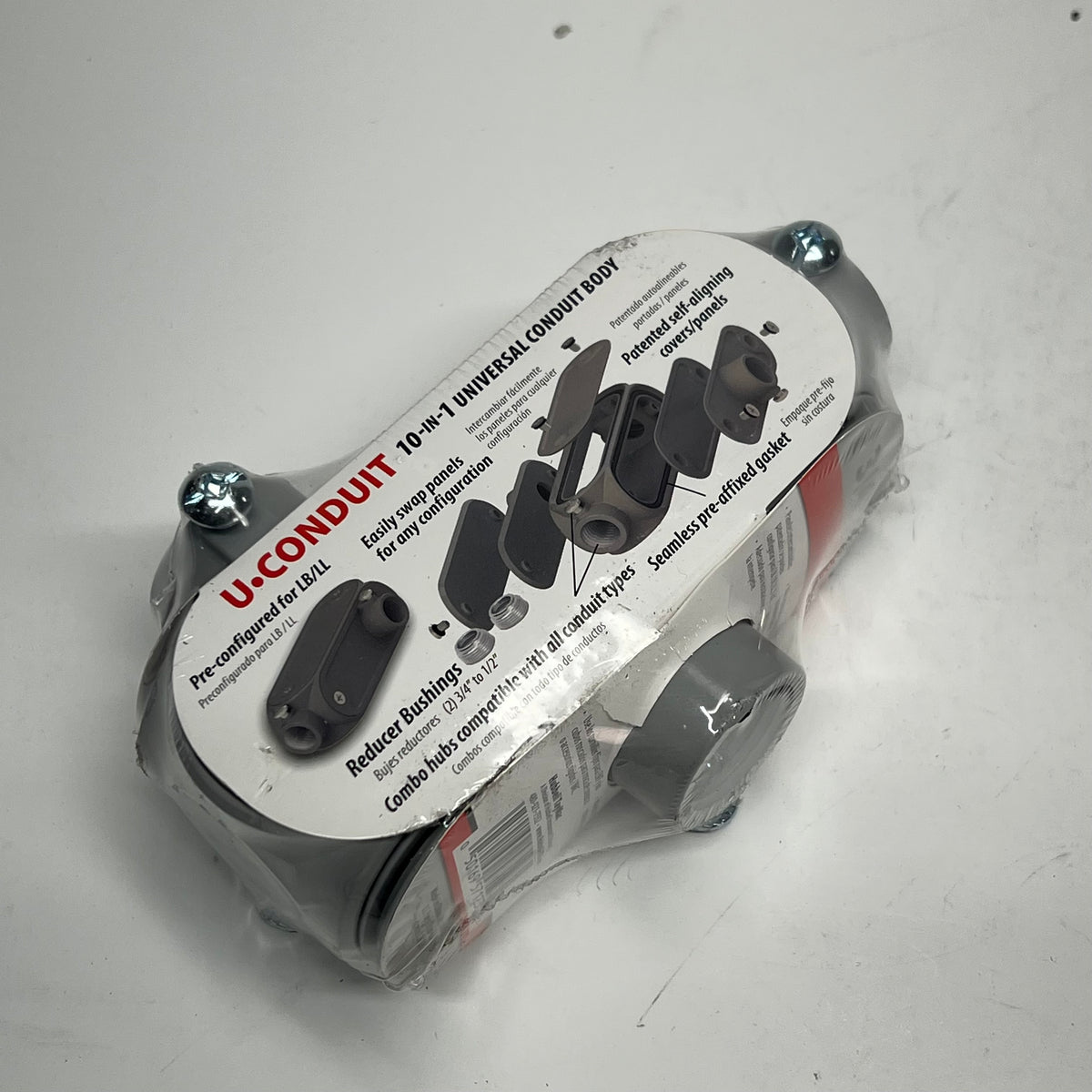 TAYMAC (2 PACK) U Conduit 10-in-1 Universal Conduit Body 3/4" Grey UCB075