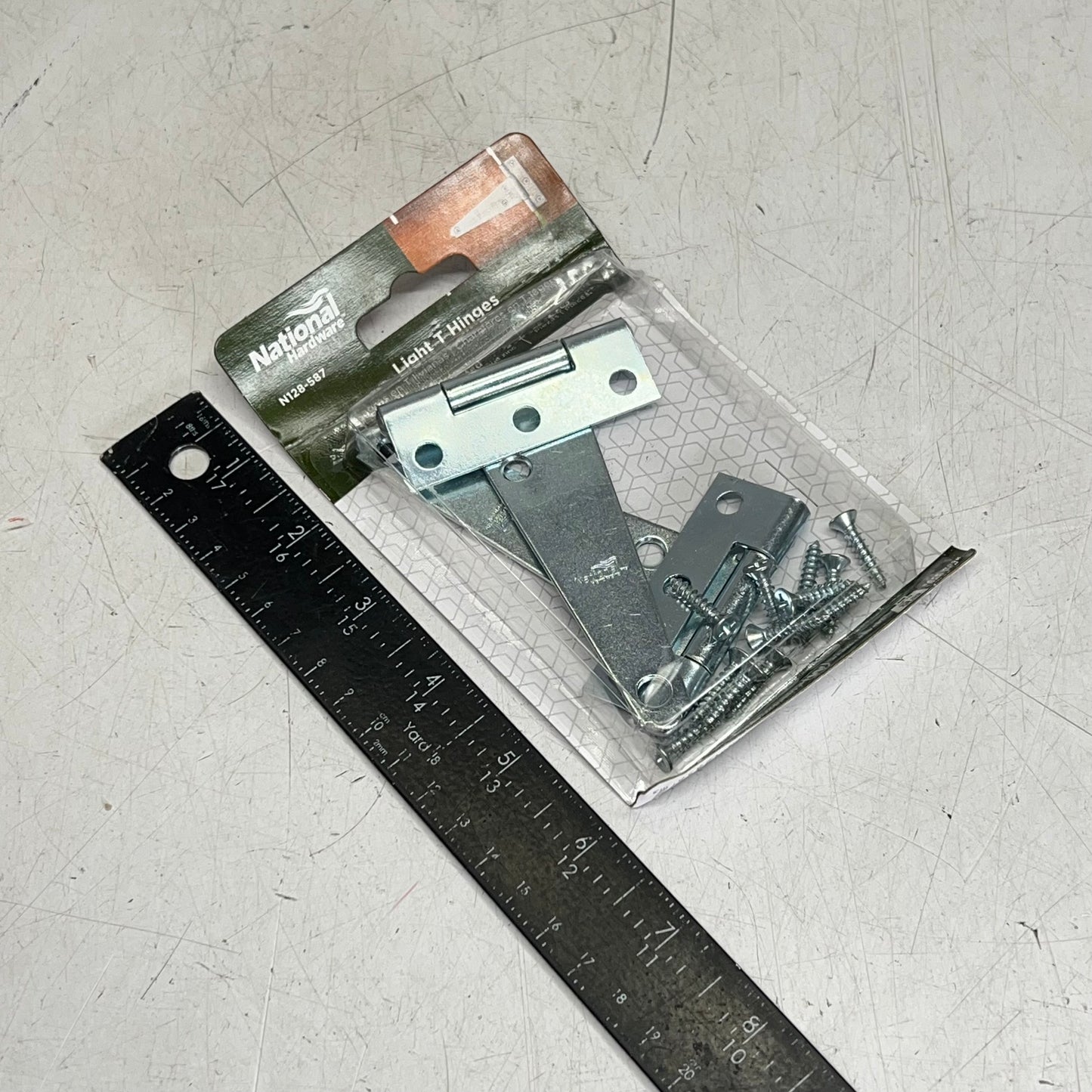NATIONAL HARDWARE (3 PACK) T-hinge Steel & Zinc 2.24"W Frame Leaf 3/4"H N128-587