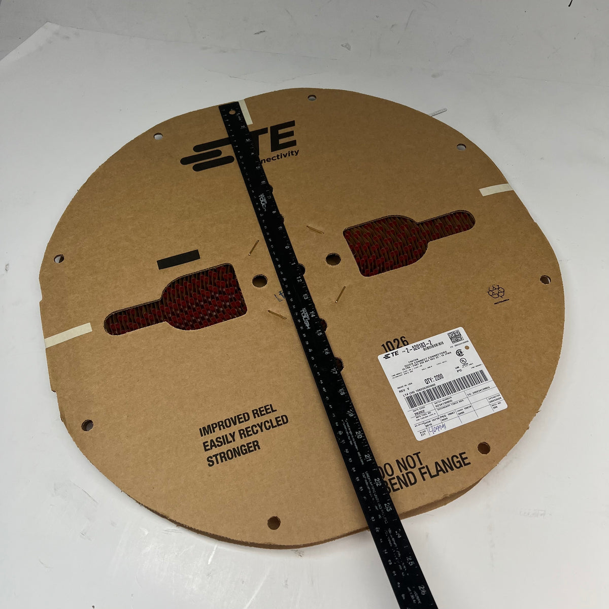 TE CONNECTIVITY (2,200 PACK) Faston Quick Connectors Fully Insulated 2-52|0183-2