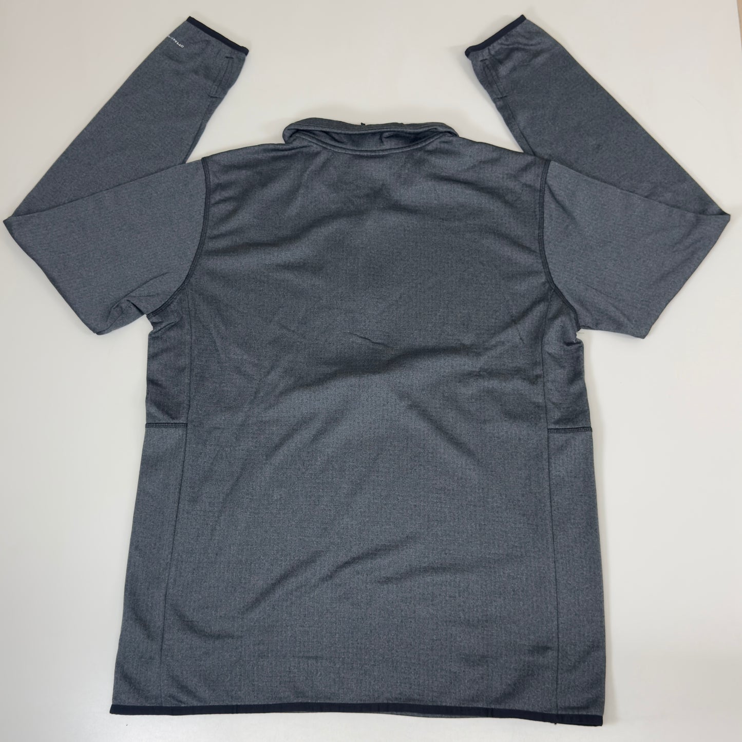 COLUMBIA Park View Fleece Half Zip Omni-Wick Men's Sz L Black Heather 1952201010