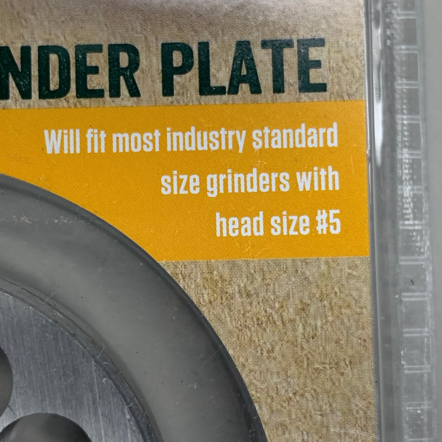 LEM Grinder Plate 10mm #5 (3/8") 2-1/8" Diameter Stainless Steel