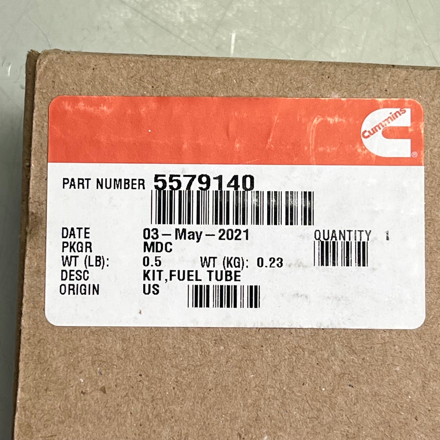 CUMMINS Genuine Tube Fuel Injector Supply 5579140