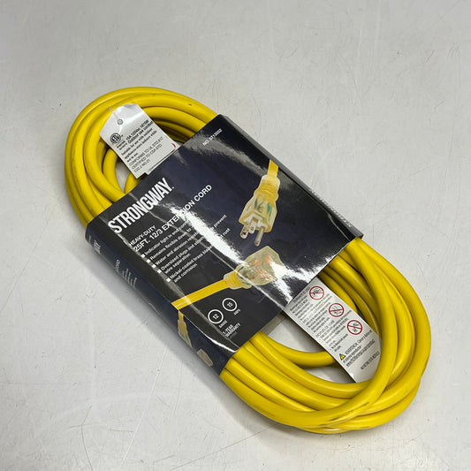 STRONGWAY Outdoor Extension Cord w/ Indicator Light 25' - 12/3ga 15 Amp 5713552