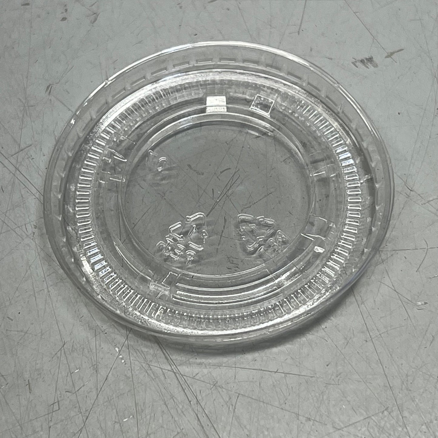 ZA@ EVOPAK Portion Cup Lid (LID ONLY) FIts 1.5/ 2 / 2.5oz Clear LPC2 (Distressed Box)