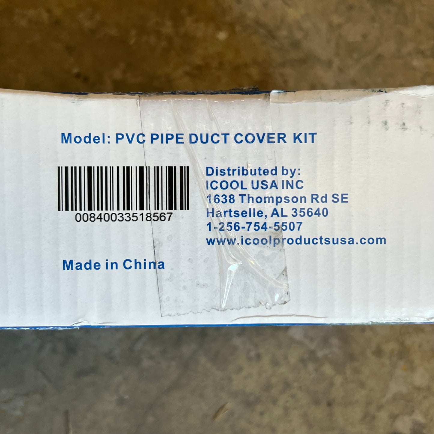 COOL PVC Pipe Duct Cover Kit For 20' Mini Split Refrigerated Lines, White