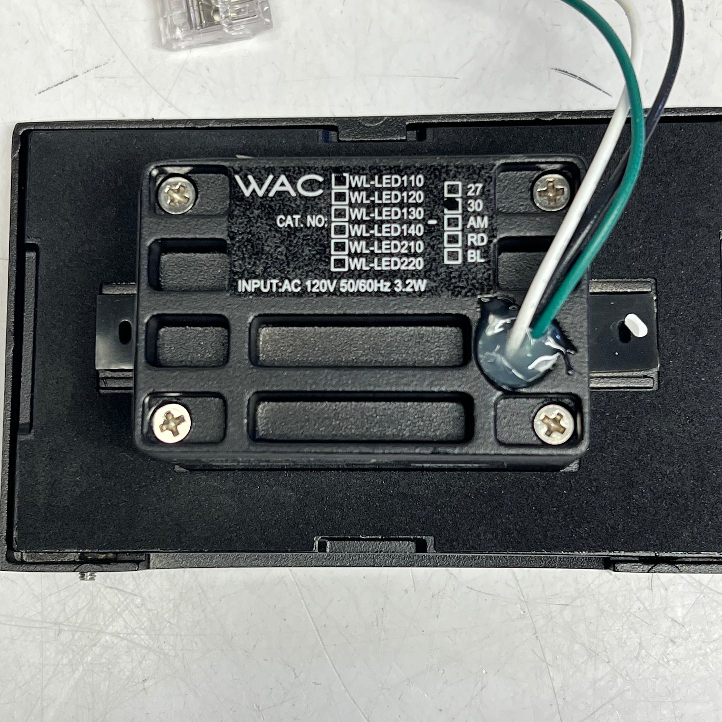 WAC LIGHTING Horizontal Step / Wall Light 120V Matte Black WL-LED110-C-BK