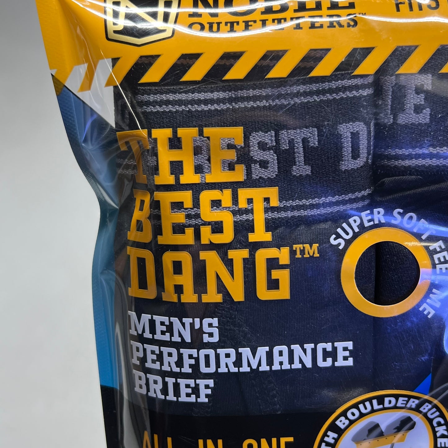 NOBLE OUTFITTERS (SET OF 2) The Best Dang Performance Brief Men's Sz M Black