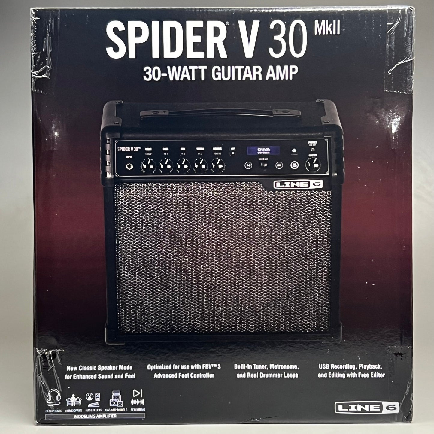 LINE 6 Spider V 30 MKII 30W Guitar Combo Amp Black