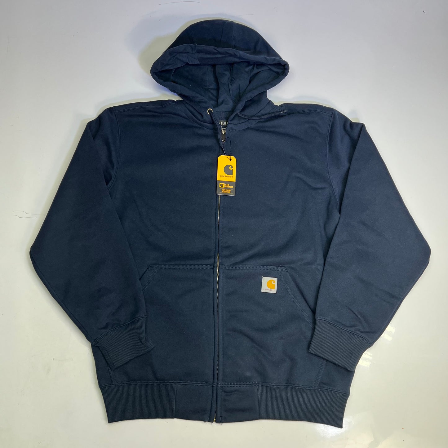 CARHARTT Rain Defender Paxton Full-Zip Sweatshirt Men's Sz XL Navy Blue TS0614