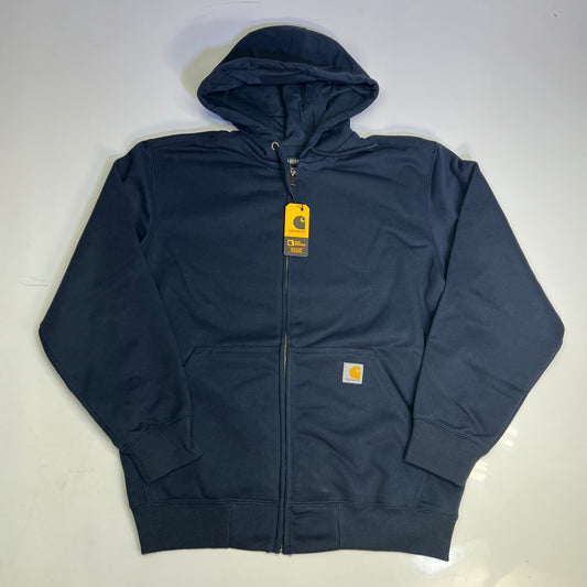 CARHARTT Rain Defender Paxton Full-Zip Sweatshirt Men's Sz XL Navy Blue TS0614