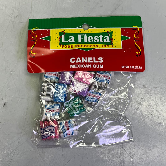 ZA@ LA FIESTA (12 PACK, 12 EACH) Canels Mexican Gum Candy Snack Food 2 oz