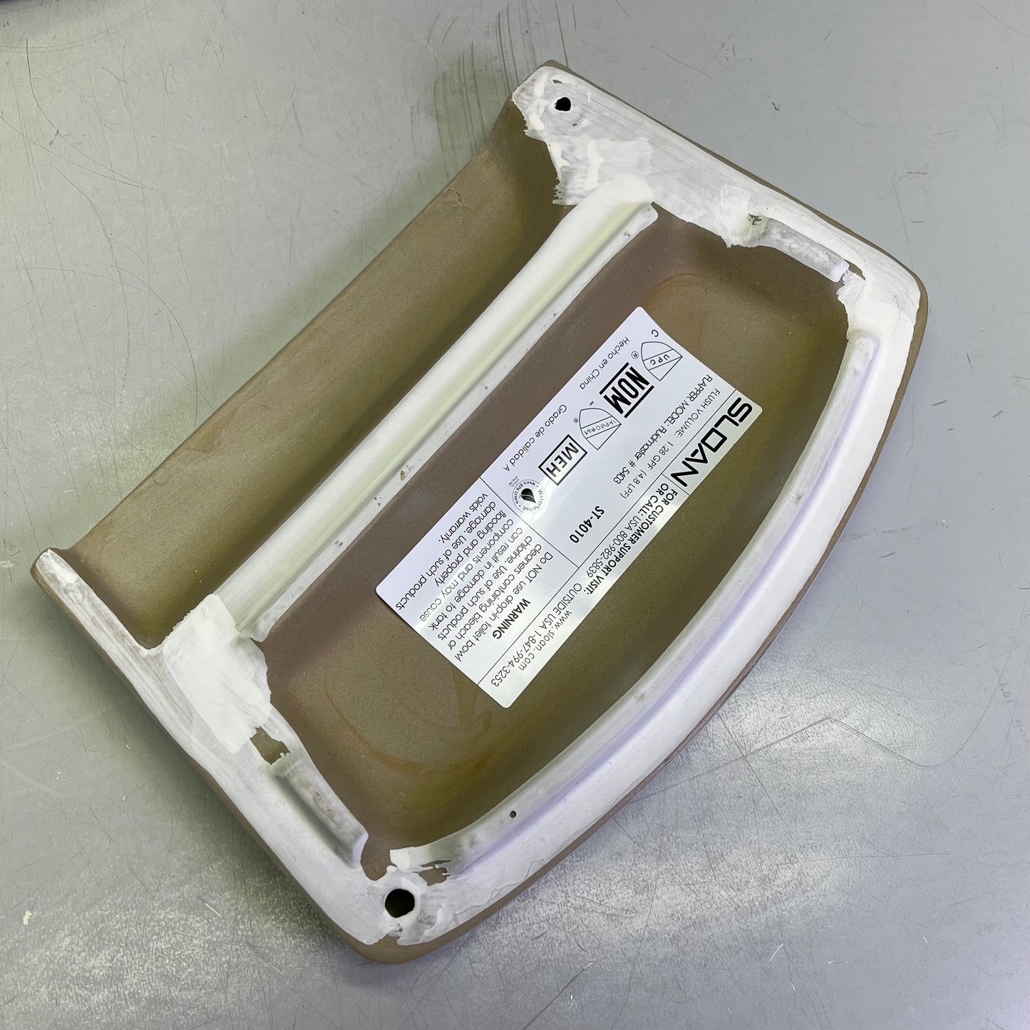 SLOAN Gravity Series Toilet Tank Left Hand 1.28 GPF White 2104010 ST4010