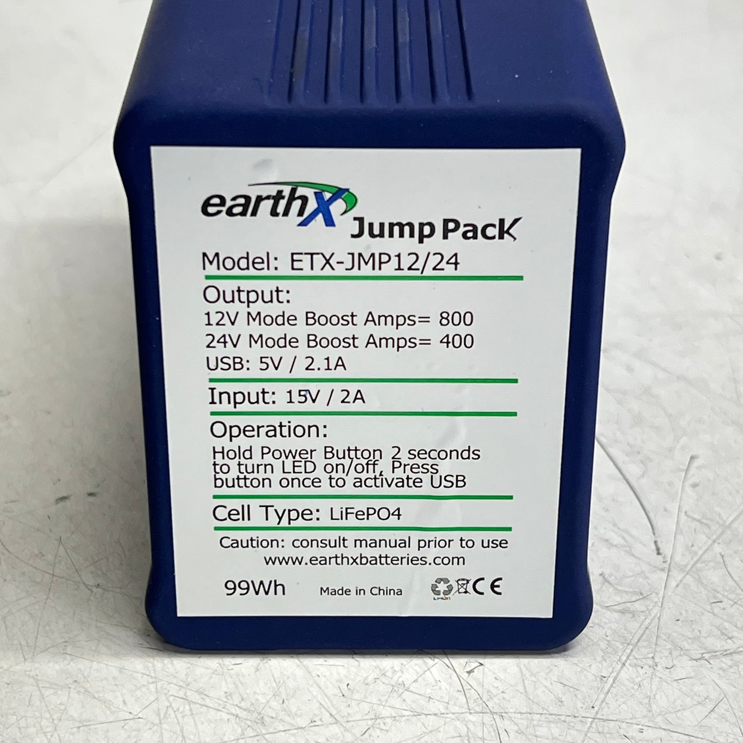 EARTH-X Jump Pack All-in-one In Compact Zip Closure Bag 12V-24V ETX-JMP12/24