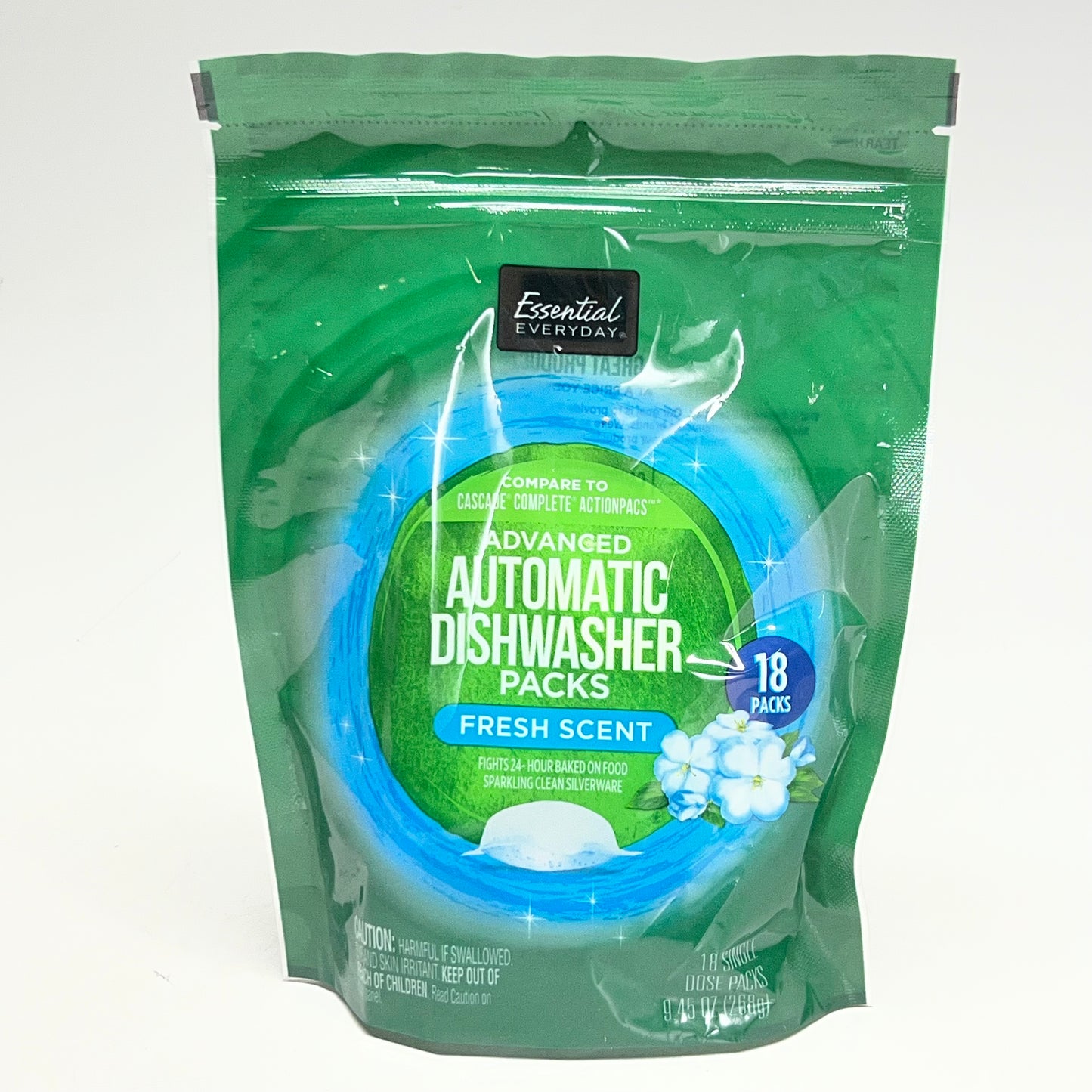ESSENTIAL EVERYDAR (6 PACK of 18 Pcs) Automatic Dishwasher Packs 9.45 oz.